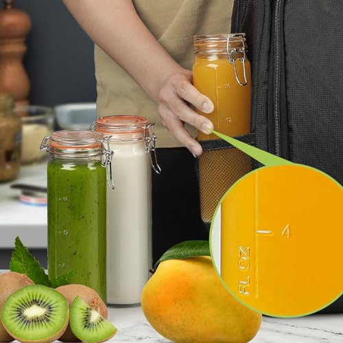 Glass Food Storage Canister Set For Beans