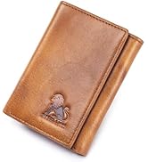 STEELLION Genuine Leather Bifold Wallet with Steel Lion Embossment, Gradient Color for Trendy & D...