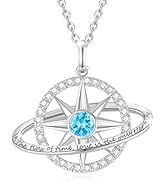 FANCIME Soluna Nexus Necklace for Women Sterling Silver Moon Jewelry Sun Pendant Fine Jewelry Gem...