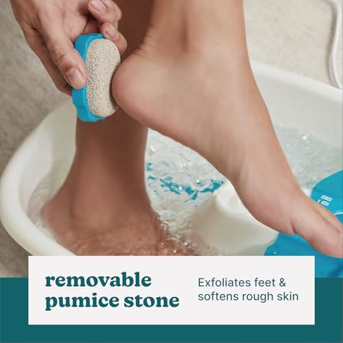 Raised Massage Nodes and Removable Pumice Stone