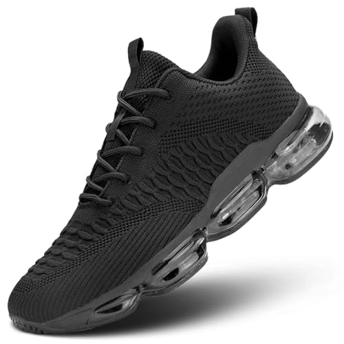 Socviis Men's Air Cushion Running Shoes Breathable Tennis Fashion Sneakers Non Slip Workout Casual Sport Shoes Gym Training Comfortable Walking Shoes