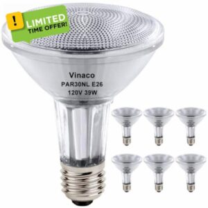 Vinaco PAR30 Long Neck Halogen 39W 120V (50W Equivalent)