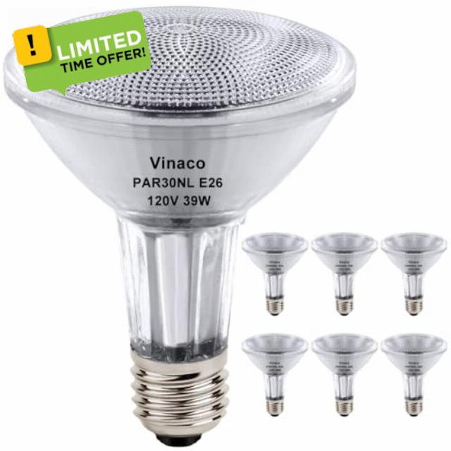 Vinaco PAR30 Long Neck Halogen 39W 120V (50W Equivalent)