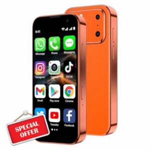 Mini Smartphone 3.0" HD Touchscreen - Unlocked Android Compact Mobile Phone for Kids & Students | Smallest Cell Phone for Travel Backup & Digital Detox | WiFi