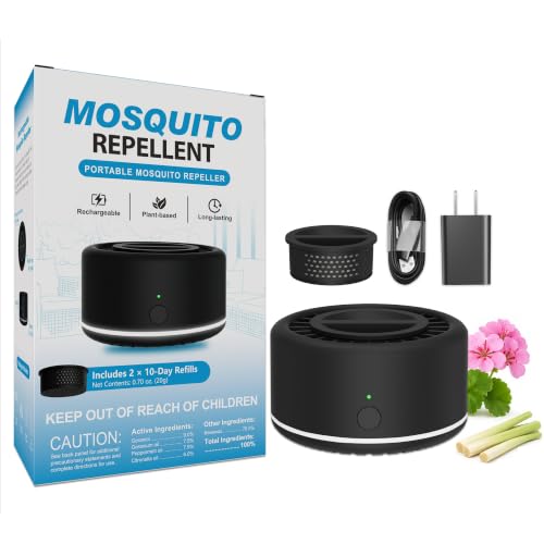 Portable Mosquito Repellent Device with 2 Refills