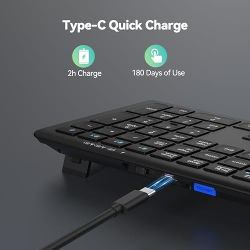 Ultra-Slim Full Size Wireless Keyboard
