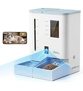 FW54 5G/2.4GHz WiFi Automatic Feeder and Waterer 2-in-1 Set for Pets, 300 oz Large Capacity for 2...