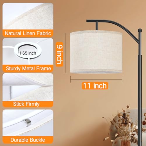 Replacement Linen Lampshades for Table Lamps & Bedside Lamps (1.65" Spider)