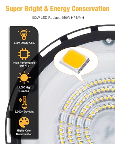 High Bay LED Shop Lights 5000K 11