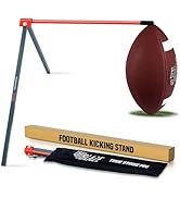 True Strike Pro Football Kicking Tee - Ultimate Football Tee Compatible with All Ball Sizes, Bonu...