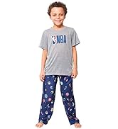 Ultra Game NBA Boy’s 2 Piece Pjs Lounge Pants & Tee Set