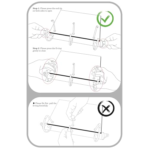 Binder 2 Inch with Shoulder Strap Fits 13 Inch Laptop for School and Office