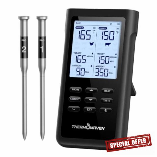ThermoMaven Sub-1G Wireless Meat Thermometer