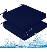 downluxe Bistro Chair Cushions for Patio Furniture, Water-Resistant Round Outdoor Chair Cushions ...