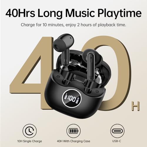 Hi-Res Audio Deep Bass Bluetooth 5.4 Headphones