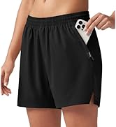 Willit Women's 5" Hiking Shorts Golf Athletic Outdoor Shorts Quick Dry Workout Summer Water Short...