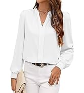 Avanova Women Long Sleeve Blouse V Neck Tops Work Business Casual Shirts
