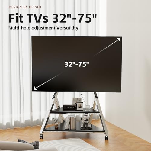 Mobile TV Stand for 32-75 Inch TVs