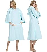 Oksun Changing Robe, Quick Dry Towel Hoodie Absorbent Terry Surf Poncho with Pocket for Beach Swi...