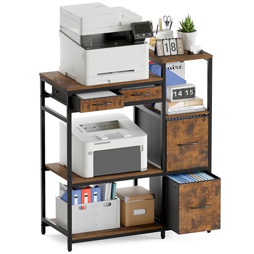 43" x 36" x 16" Extra Large File Cabinet with Open Storage Shelf