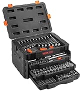 VEVOR 1 in Drive Impact Socket Set, 21 Piece, 6 Point Shallow Impact Sockets, SAE (1-5/8 in to 3-...