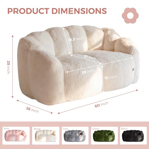 Ultra Soft Love Seat Mini Sofa Couch