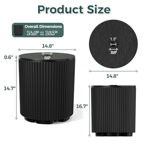 Fluted Vertical Ribbed Design