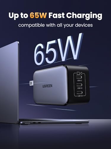 3-Port Type-C Fast Power Adapter Compatible with iPhone 17/16/15 Series