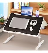 Laptop Desk for Bed, Foldable X-Large Bed Laptop Table with Adjustable Height & Angle, 23.6 x 15....