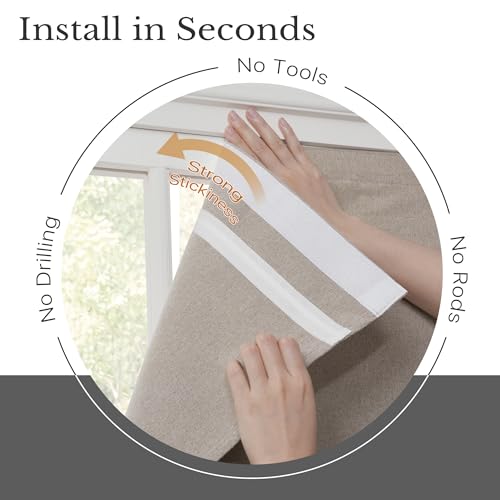Adhesive Top Magnetic Blinds for Indoor Windows Privacy
