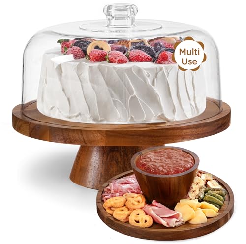 Multifunctional Cake Stand with Acrylic Dome