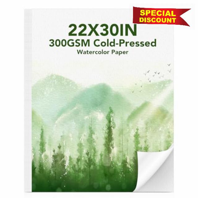 30 Sheets Large Watercolor Paper