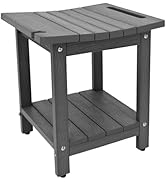 Juserox HDPS Shower Bench, Inside Shower Chair for Shaving Legs, Waterproof 2-Tier Bath Spa Showe...