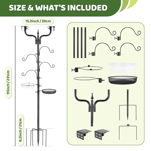 Y-Shape Platform Bird House Frame for Yard Garden Backyard(Not Include Birdhouse)