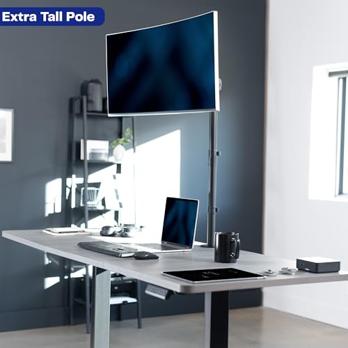 Extra Tall Fully Adjustable Stand for 1 LCD Screen up to 32 inches