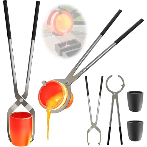Metal Casting Tools Lifting and Pouring Tongs for Jewelers Metal Casting Smelting