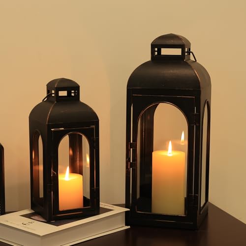 Set of 2 Outdoor Lanterns for Porch