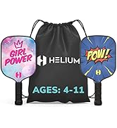 Helium Pickleball Paddles Set of 4 - USAPA Certified - Graphite Fiberglass Surface, Lightweight H...