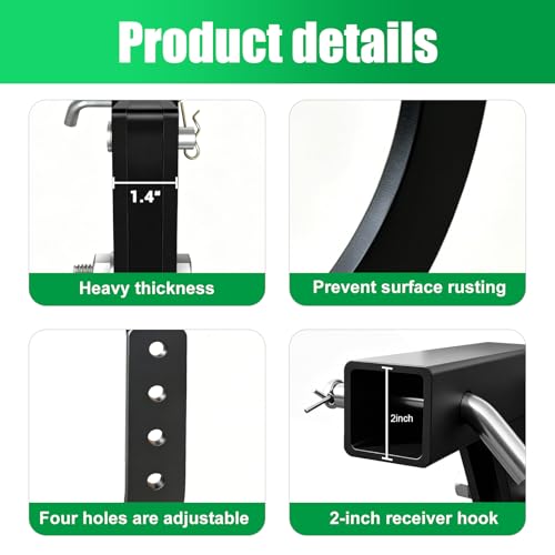 Heavy Duty Thickened Lawn Ripper Digger with 2Pcs Replaceable Carbide Teeth