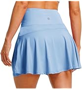 M MAELRE Womens Pleated Tennis Skirt with 2 Inner Pockets Shorts High Waisted Athletic Golf Skort...