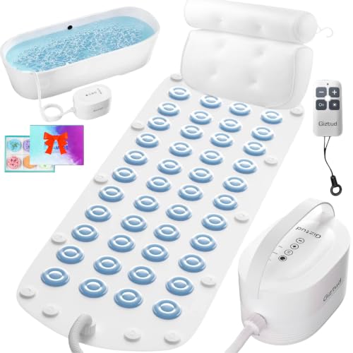 Tub Spa Massager | Washable Soft Pillow & 6-Speed Motorized Air Pump
