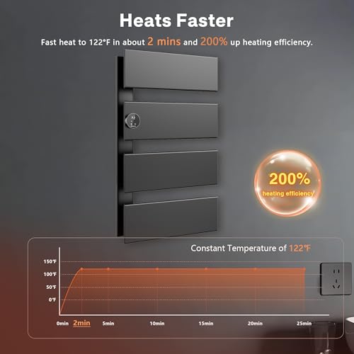 Waterproof Aluminum Towel Warmer for Bathroom