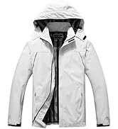 MAOYSSEN Outdoor Men's Waterproof Raincoat Windbreaker Lightweight Rain Jacket with Detachable Hood