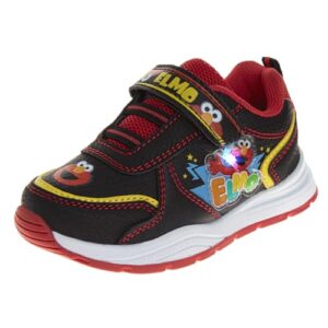 Sesame Street Sneakers For Kids with Led Light Breathable Running Tennis Athletic Shoes for Toddler Boy 5-10 to Little Kid 11
