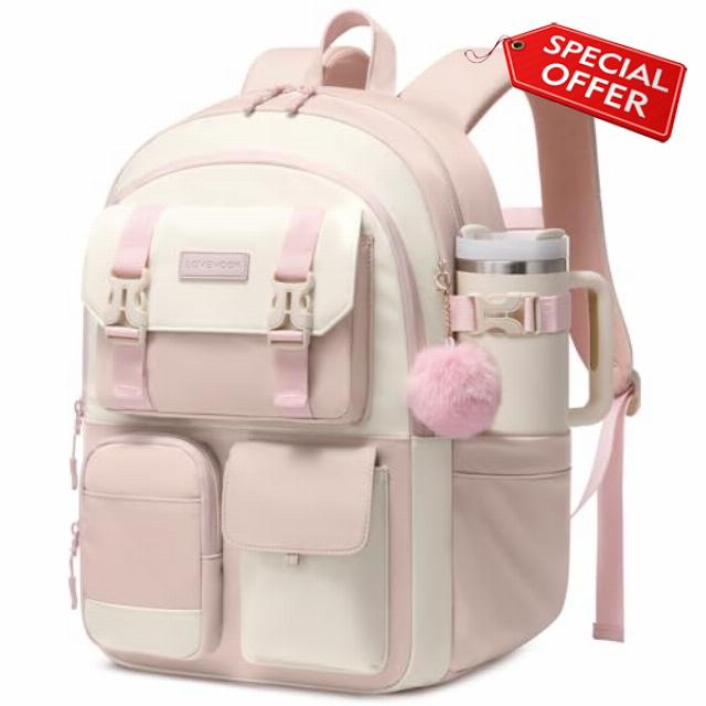 LOVEVOOK School Backpack for Teen Girls