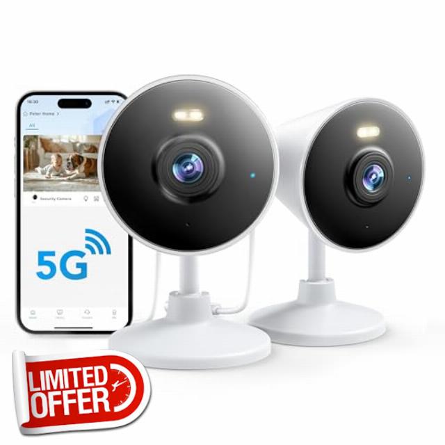 [5G & 2.4G] Indoor/Outdoor Security Camera for Home