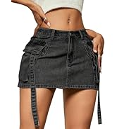 Avanova Women Bubble Mini Skirt Balloon Puff Hem High Waisted Short Skirts