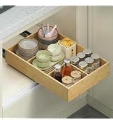 LUHENPING 1 Pcs Pull Out Drawers for Cabinets Organizer Expandable Width(11.8"-19.4"), Depth(16.4...