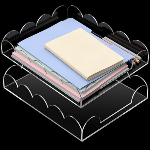 Clear Paper Organizers for Desk