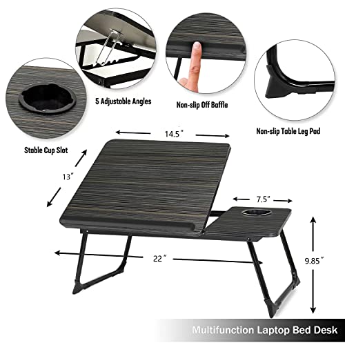 Foldable Bed Table for Laptops and Writing